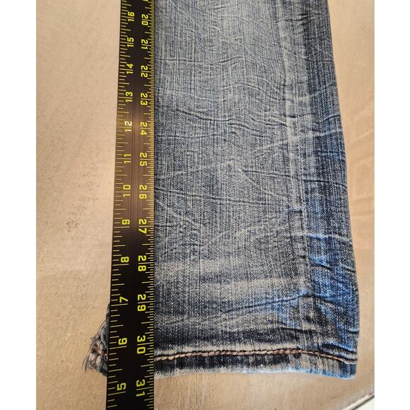 Rock Revival Men's Denim Slim Straight Jean SZ 33 Biker USA - Picture 10 of 10